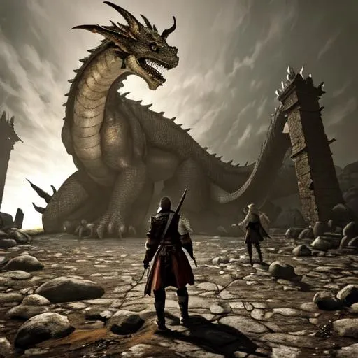 Prompt: In Dragon's Dogma, the player takes control of the Arisen, a being destined to save the world. Alongside their Pawn, the Arisen seeks out the dragon that destroyed their village and become wrapped up in an endless cycle of fate along the way. With Dragon's Dogma 2 announced (using the RE engine), now is the perfect time to revisit the story of this classic action RPG.
