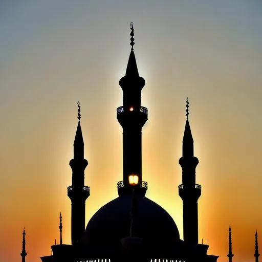 Prompt: mosque silhouette



