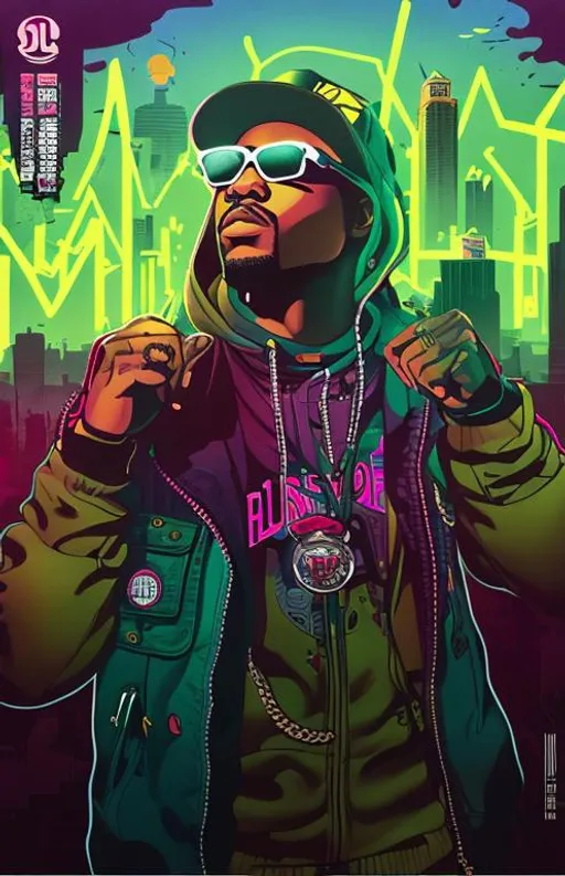 Prompt: ((best quality)), ((masterpiece)), ((realistic)),American comic illustration,home electronics with stickers on the device,emoji stickers,name brand stickers,sticker bombed,hip hop gig poster style illustration,personality. The artwork draws inspiration from the style of a hip hop gig poster, infusing it with vibrant and bold colors. The illustration showcases Gangster the hip hop gig poster aesthetic creates a visually captivating masterpiece on eye level, scenic, masterpiece. <lora:add_detail:0.5>