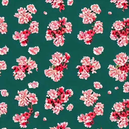Prompt: draw me a floral repeating print for clothings