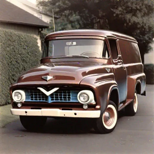 Prompt: 1957 Ford F-100 Panel Van