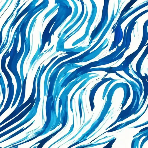 Prompt: Simple shapes art colors sketch abstract blue white waves 