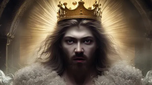 Prompt: King of heaven hyper realistic face extremely detailed dark cinematic UHD 