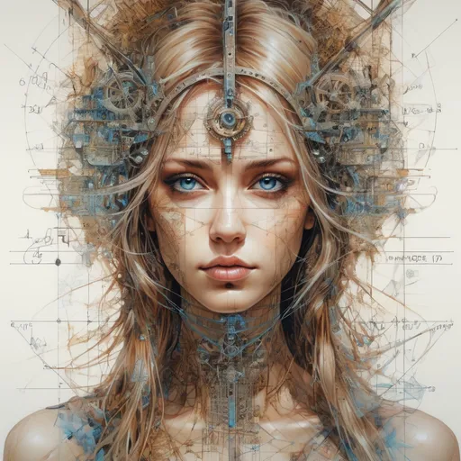 Prompt: Magical Mathematics two parts in one art double exposure otherworldly Steampunk_Angel <lora:my face:1.0> , Complex Numbers, math, formulas trigonometry geometry & tribal symbols :: perfect_proportions :: flawless_eyes :: by Artgerm, Carne Griffiths, Greg Olsen, WLOP :: hyperrealistic, hyper detailed, photorealistic :: a masterpiece, incredible composition, amazing depth, imposing, meticulously composed, 8k,