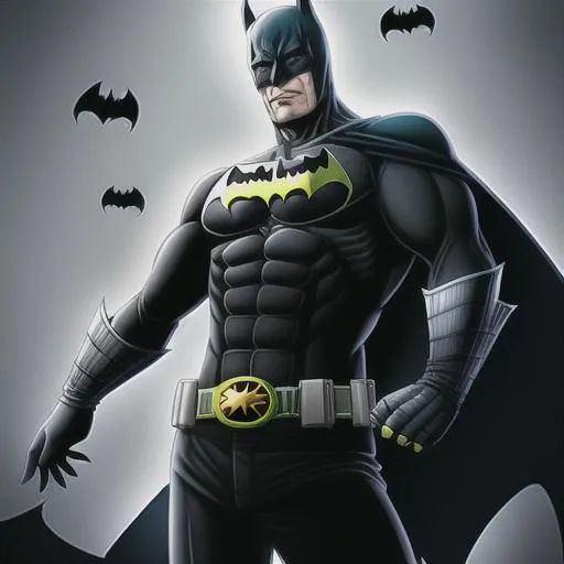 Prompt: batman  half body