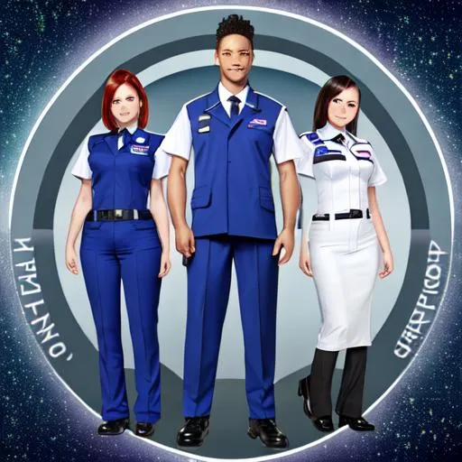 Prompt: work uniform starship