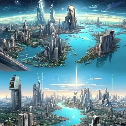 Prompt: What the world would look like if humanity never existed 