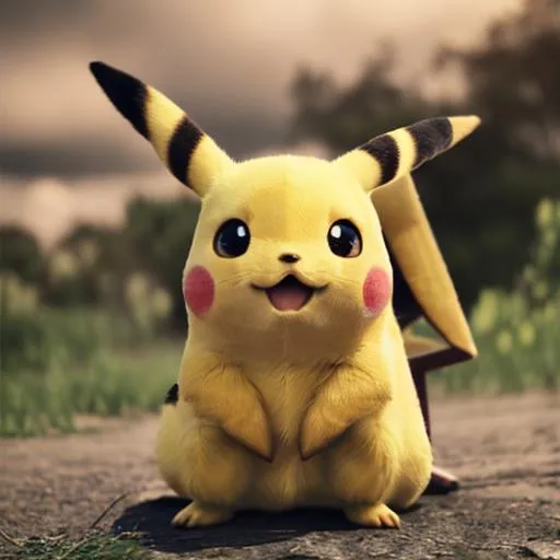 Prompt: Pikachu realistic