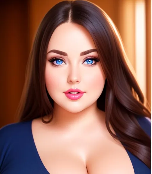 Prompt: Ssbbw without clothes at home ((fully naked)) ((keep the same face as the picture)) ((realistic and detailed  skin)) ((visual contact)) ((natural blue eyes and pink lips)) ((red lips)) ((bokeh)) ((sun light)) ((thin nose)) ((realistic)) ((4k hdr))