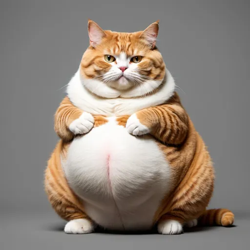 Prompt: Cat with big belly, png, 1024x1024