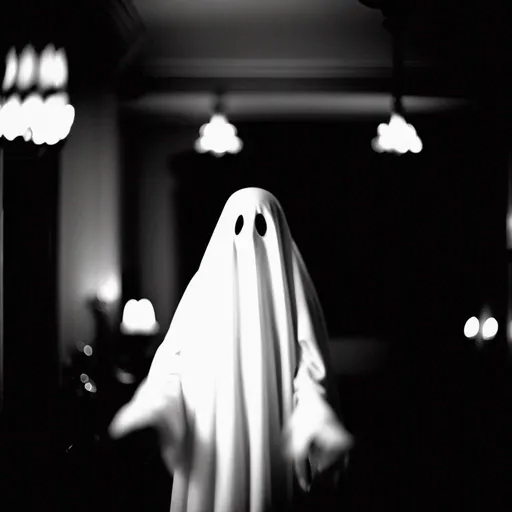 Prompt: 80 style,  black and white movie style, Charly watts  ghost looking at the camera, 35 mm, 