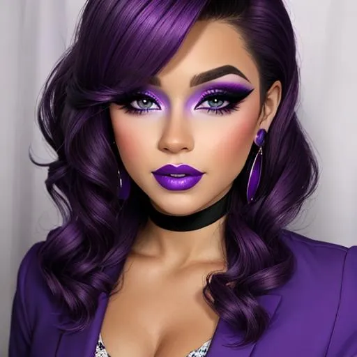 Purple Goth Makeup Ideas