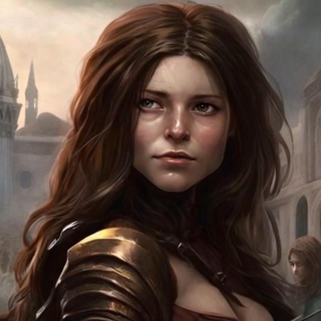 /Imagine a brown haired female fantasy rogue in the... | OpenArt