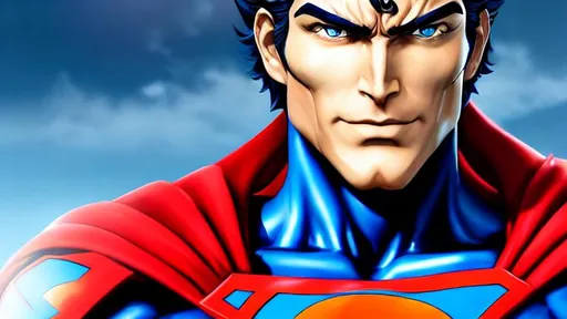 Prompt: Face portrait of a Superman, smooth skin, stronge jaw line, realistic normal hair, symmetrical, fierce eyes, dramatic lighting, detailed face, by Kazuma Kaneko, Kaneko Kazuma, shin megami tensei, SMT, Shin Megami Tensei Nocturne, concept art, digital painting, looking into the camera, scruffy, medium short hair, anatomically correct,