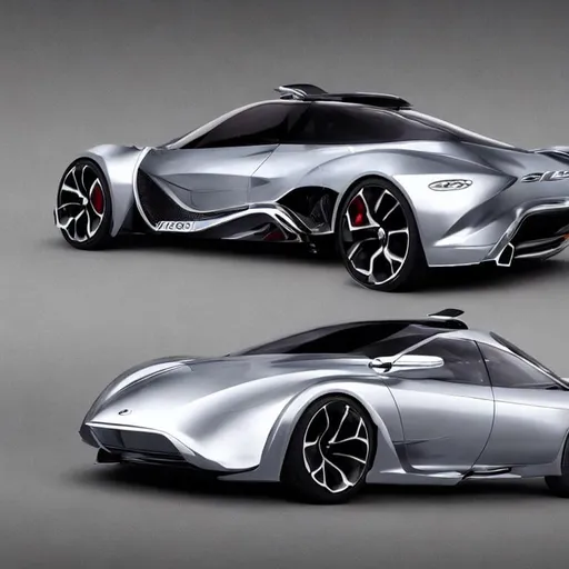 Prompt: I want a car design for 2023 with a logo on the front and back.