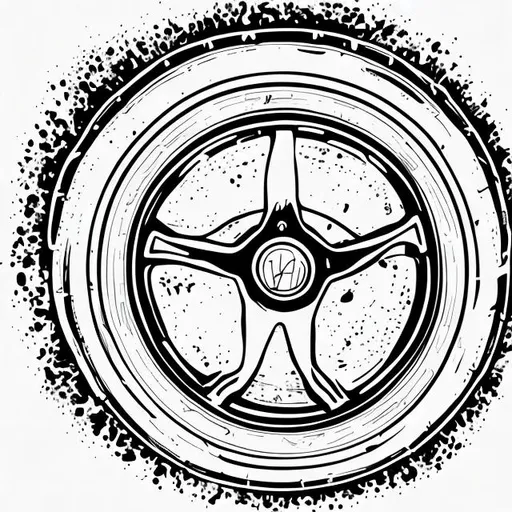 Prompt: Hand drawn outlined icon, car