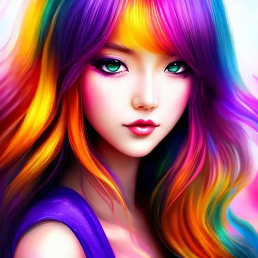 colourful woman art by dtuwilerg, in the style of re... | OpenArt