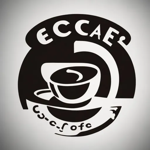 minimalist logo of a coffe shop named EsCafe (A esca