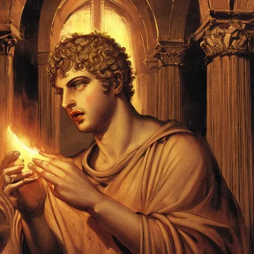 Prompt: Emperor Nero's conversion to Christianity