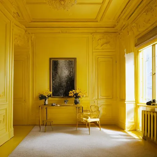 Prompt: Yellow room