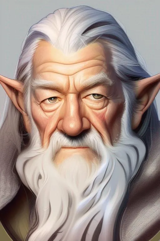 Prompt: portrait of Gandalf