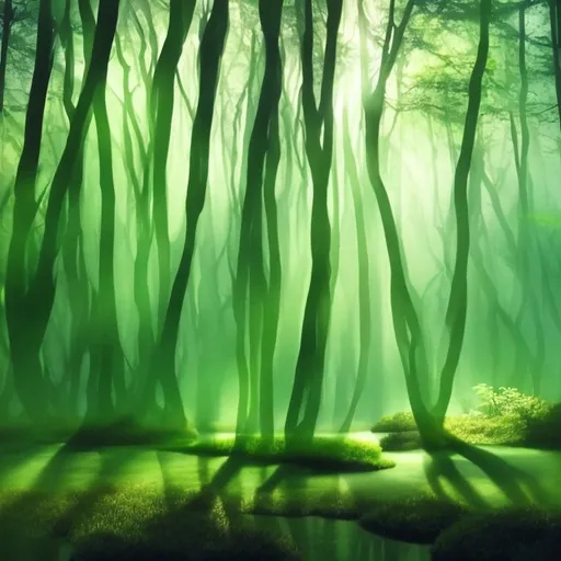 Prompt: Abstract being is feeling Verdant Harmony ::2

, Tranquil Woods ::2

, + Serene ::0.8

+ Peaceful ::0.6

+ Gentle::1
