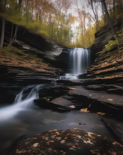 Prompt: Fawns leap, new York, long exposure 