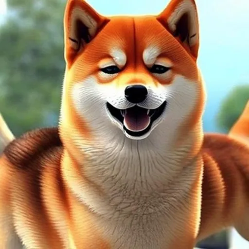 Prompt: I need the image that can represent the one shiba. The image should be 3d and looks fantastic and happy.
