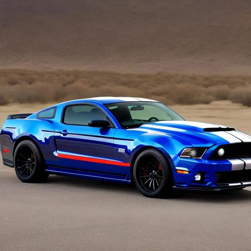 Prompt: 2014 ford mustang super snake pickup truck