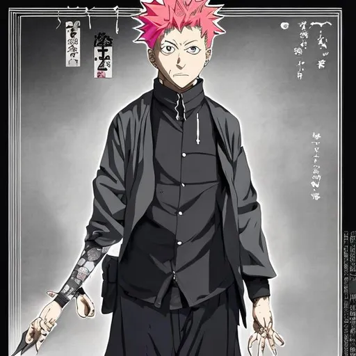 Prompt: A design for a shirt from Jujutsu kaisen where Gojo is performing magic 
