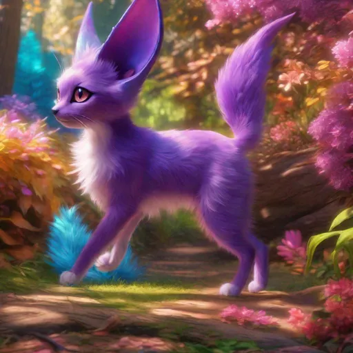 Prompt: (Espeon), realistic, photograph, fantasy, epic oil painting, (hyper real), furry, (hyper detailed), extremely beautiful, on back, playful, UHD, studio lighting, best quality, professional, ray tracing, 8k eyes, 8k, highly detailed, highly detailed fur, hyper realistic thick purple fur, canine quadruped, (high quality lilac fur), fluffy, shiny fur, full body shot, top quality art, hyper detailed eyes, depth, perfect composition, ray tracing, vector art, masterpiece, trending, instagram, artstation, deviantart, best art, best photograph, unreal engine, high octane, cute, adorable smile, lying on back, flipped on back, lazy, peaceful, highly detailed background, vivid, vibrant, intricate facial detail, incredibly sharp detailed eyes, incredibly realistic scarlet fur, concept art, anne stokes, yuino chiri, character reveal, extremely detailed fur, sapphire sky, complementary colors, golden ratio, rich shading, vivid colors, high saturation colors, silver light beams
