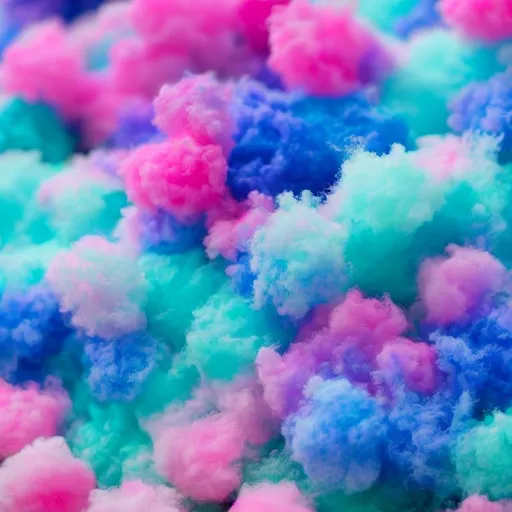 blue cotton candy background