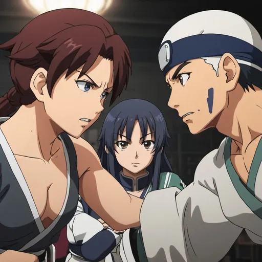 Prompt: Sprit Fighters plot scenes 1 in anime.