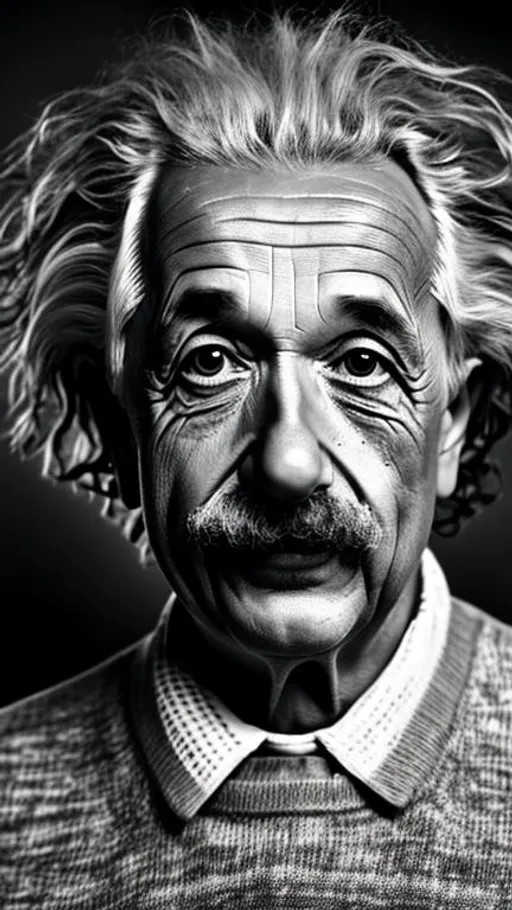 Prompt: photo realistic portrait of {Albert Einstein}, centered in frame, facing camera, ideal human, 85mm lens,f8, photography, ultra details, natural light, light background, photo, Studio lighting 8k resolution 