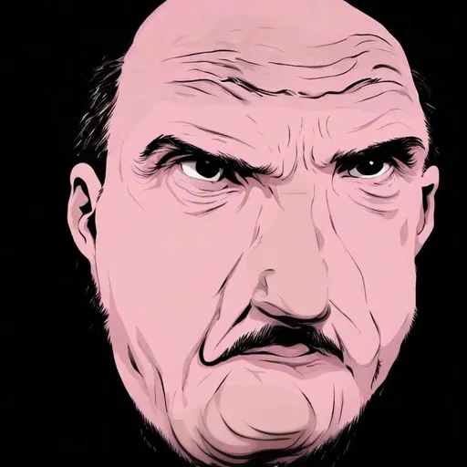 Prompt: balding middle aged italian man who looks slightly pissed off and like he's smoked one too many cigarettes