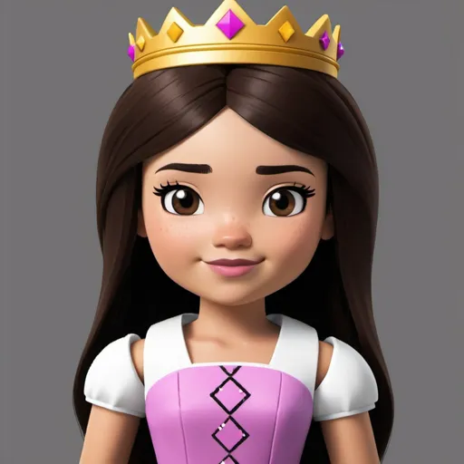 Prompt: princess as a roblox character
