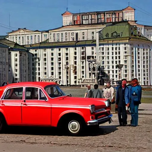 Prompt: the soviet car