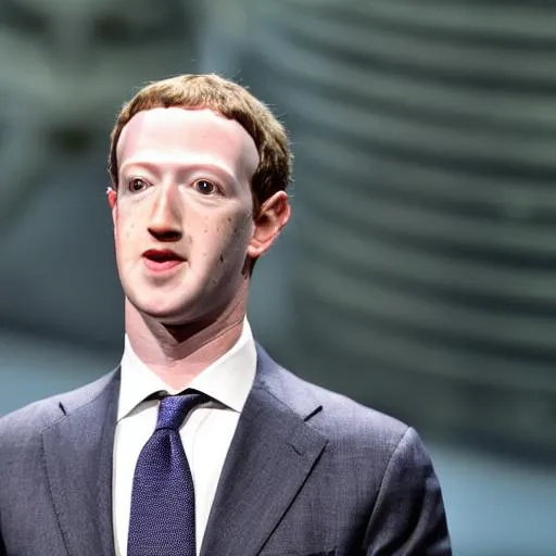 Prompt: The most extremely creepy ((((((((Mark Zuckerberg)))))))) ever cosplaying as Uncanny Valley