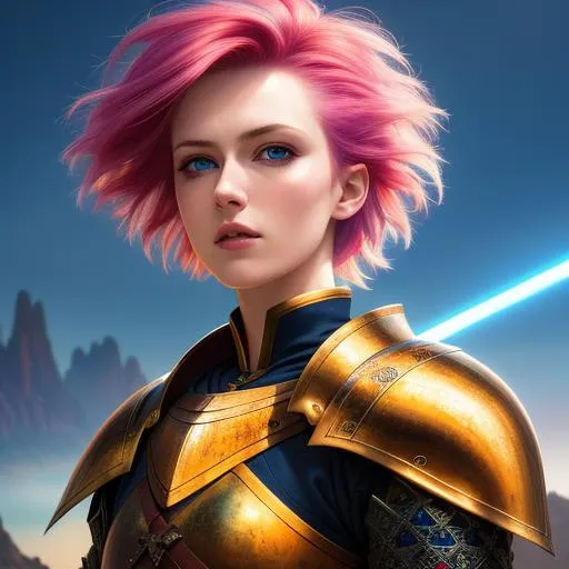 Prompt: HDR, UHD, 64k, best quality, RAW photograph, best quality, masterpiece:1.5), pale skin, unrealistically, multicolored hair, old knight, random hair style, bold, anime androgynous, UHD, hd , 64k, dim lighting, maintenance shaft, hyper realism, Very detailed, full body, hyper realism, Very detailed, androgynous anime, strong body, in hyperrealistic detail, rapier
