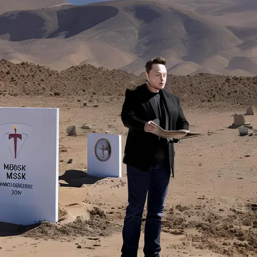 Prompt: elon musk the antichrist destroyed