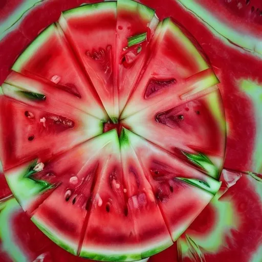 Prompt: Psychedelic watermelon