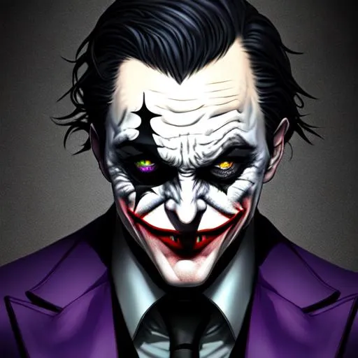 Joker dark night batman half body | OpenArt