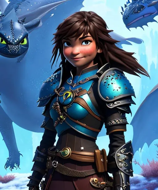 Prompt: Please produce a Astrid Offerson from How to Train Your Dragon, photo session, attractive, blonde hair, (((full body visible))), looking at viewer, portrait, photography, detailed skin, realistic, photo-realistic, 8k, highly detailed, full length frame, High detail RAW color art, piercing, diffused soft lighting, shallow depth of field, sharp focus, hyperrealism, cinematic lighting