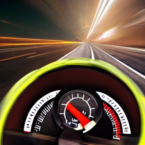 Speedometer with guy going fast OpenArt