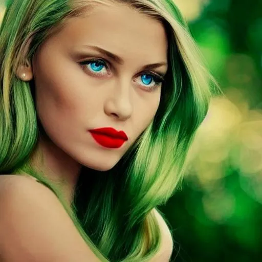 Prompt: Symmetry, beauty, poise, perfection., apprehension, eyes, smile, petite, blond, green, rose lips, high cheek bones, wisdom, insight, 