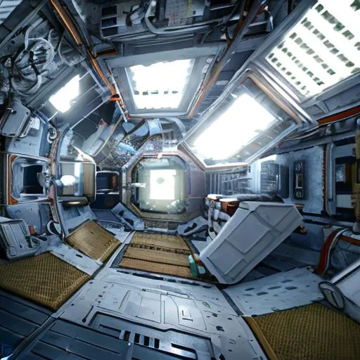 Prompt: O'Neill Space Station, photorealistic, cinematic lighting