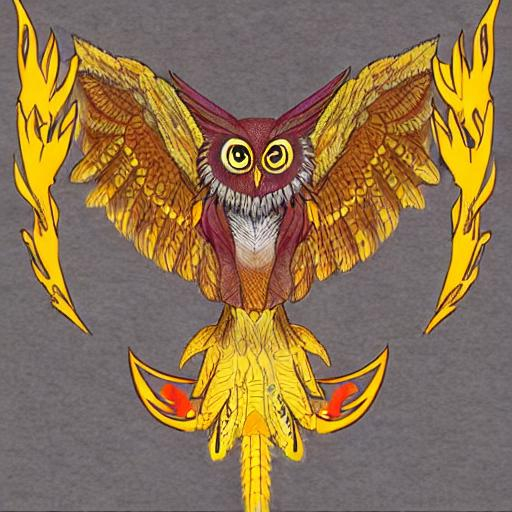 An owl with Phoenix form | OpenArt