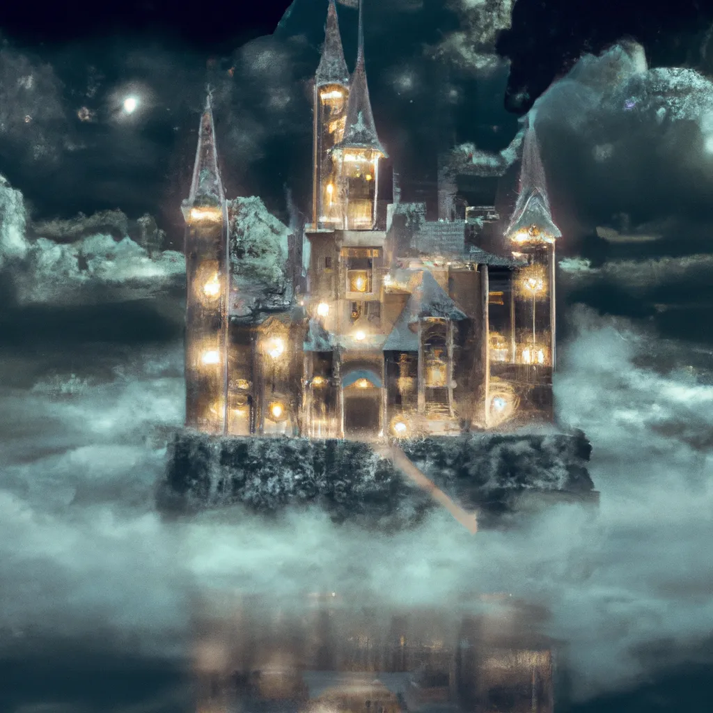 An Immense And Splendid Crystal Castle On The Water Openart