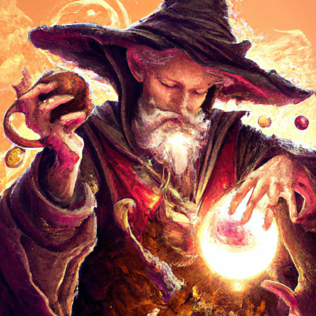 Prompt: Wizard shooting a fireball from his hands, fantasy, colorful illustration, intricate, detailed linework, artstation, by Darek Zabrocki