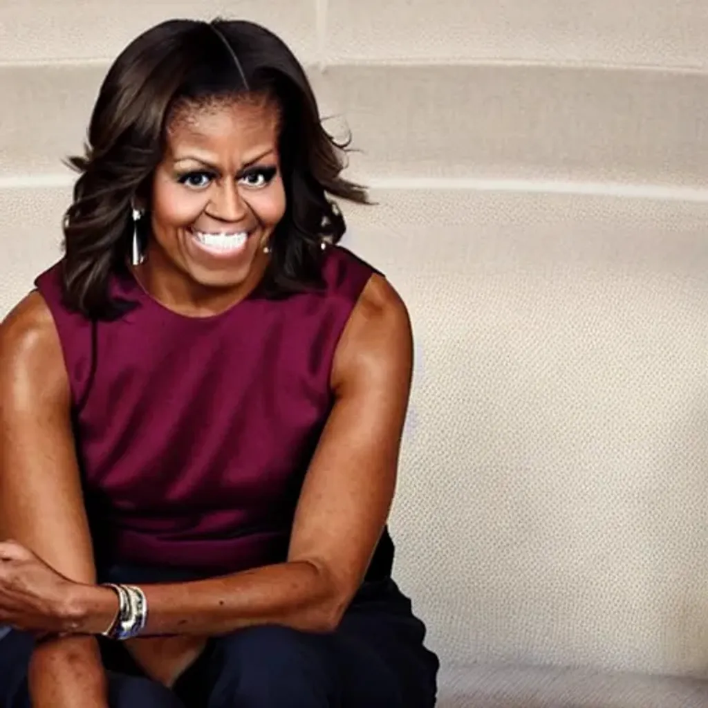 Prompt: Michelle obama is a man